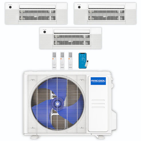 MRCOOL DIY Mini Split 36,000 BTU 3 Zone Ductless Air Conditioner and Heat Pump - Energy Efficient HVAC System for Home, Office & Garage - Easy Installation with DIY B 336HP090918 Kit