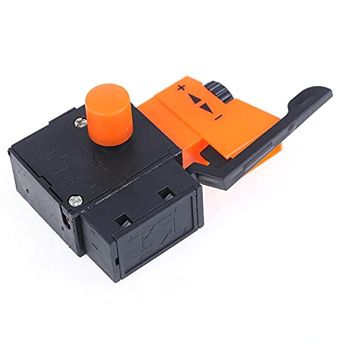 220V 6A FA2-4/1BEK Electric Drill Trigger Switch - Adjustable Power Tool Replacement Part for DIY Projects & Home Repairs