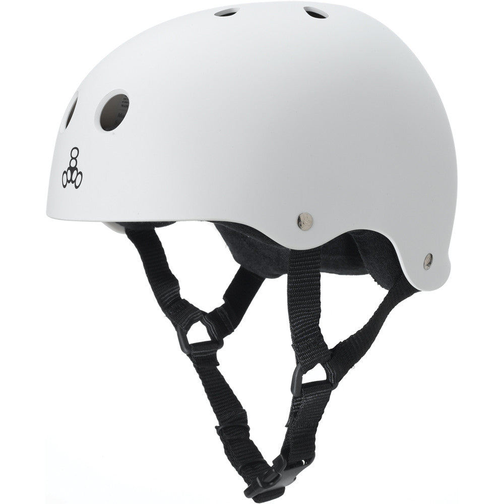Triple 8 Sweatsaver Glossy Skateboard Helmet - Certified Safety Gear for Skateboarding, Roller Skating & Scooter Riding - Perfect for Outdoor Sports & Urban Commuting