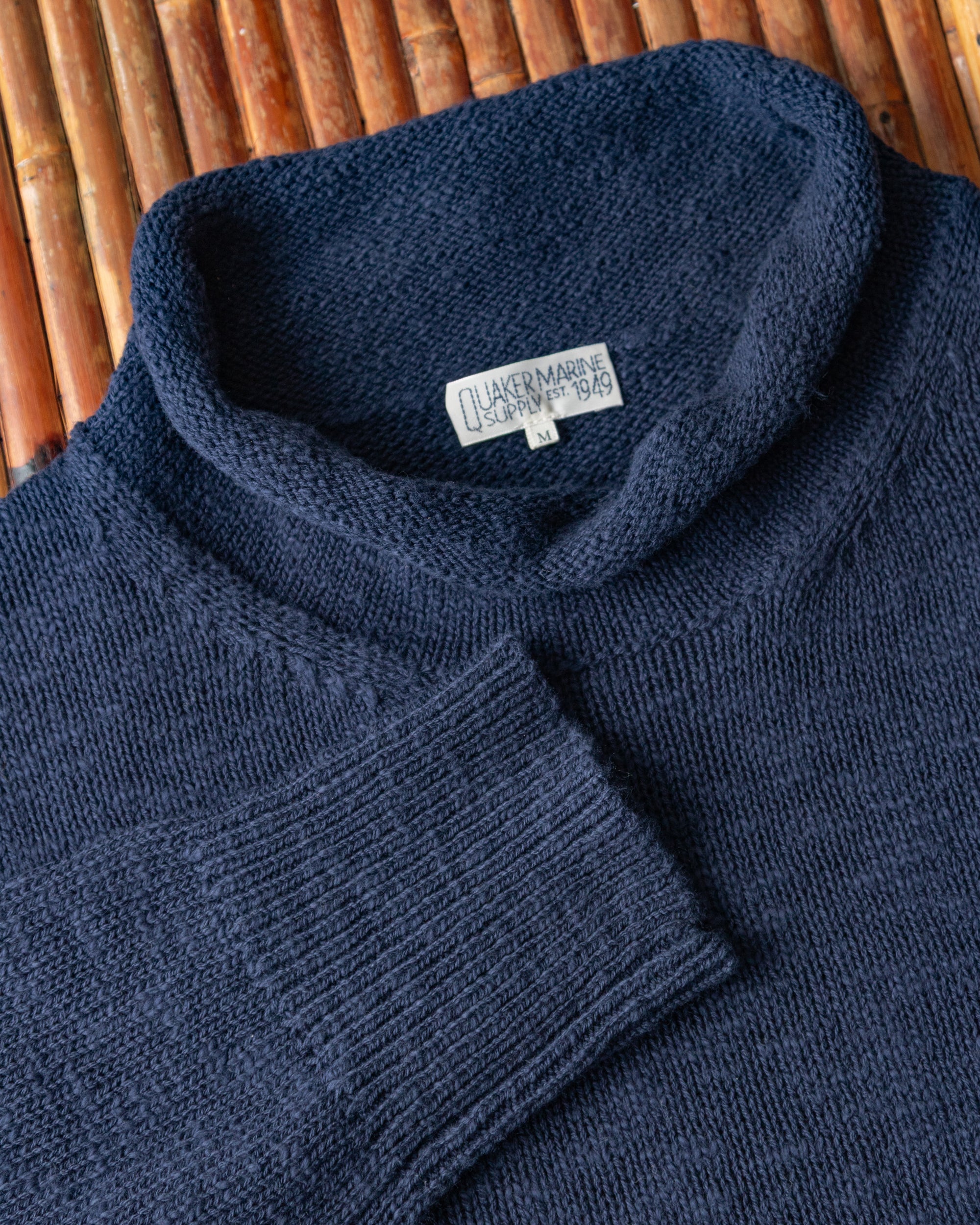 Premium Navy Fisherman Sweater for Men & Women - Cozy Hand-Knit Pullover for Fall & Winter - Perfect for Outdoor Activities & Casual Wear