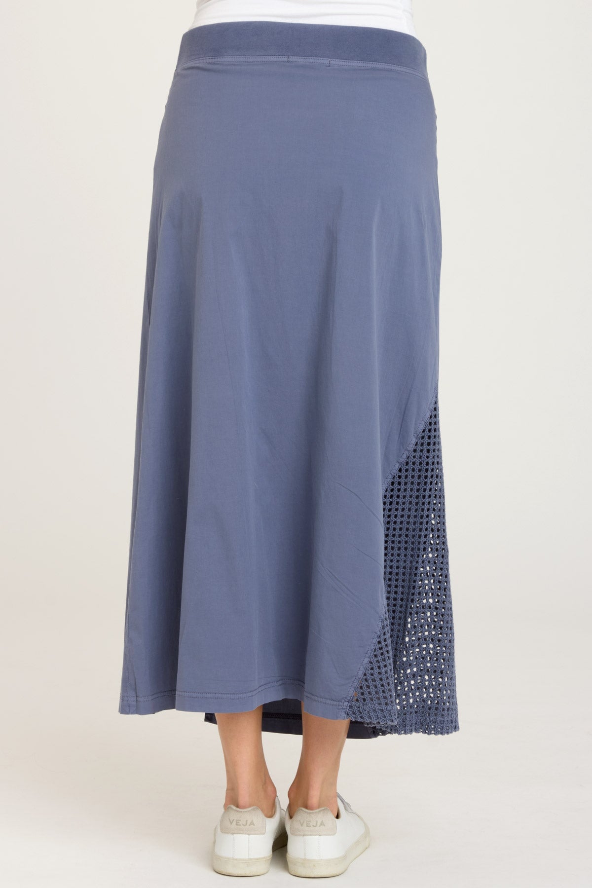 Rorelle Skirt with Hypnotic Pigment Print - Elegant Flowy Midi Skirt for Women | Perfect for Casual Outings, Date Nights & Summer Parties