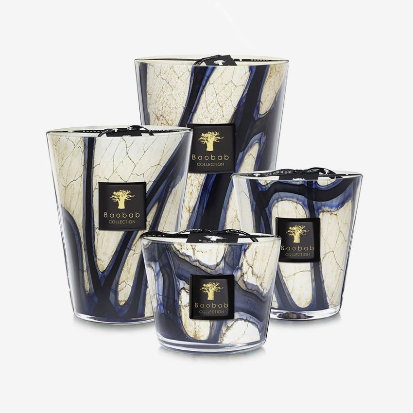 Baobab Collection Lazuli Scented Candle - Premium Handmade Soy Wax Candle with Natural Fragrance for Home, Spa & Meditation Relaxation
