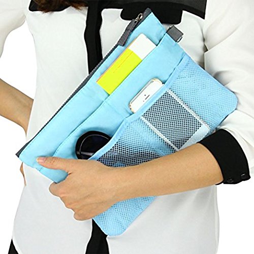 UNIQUE GADGET Multi-Functional Travel Cosmetic Bag - Waterproof Makeup Organizer Pouch for Toiletries, Phone, MP3 & Book Storage - Perfect for Handbags, Airplane Carry-On & Gym Essentials