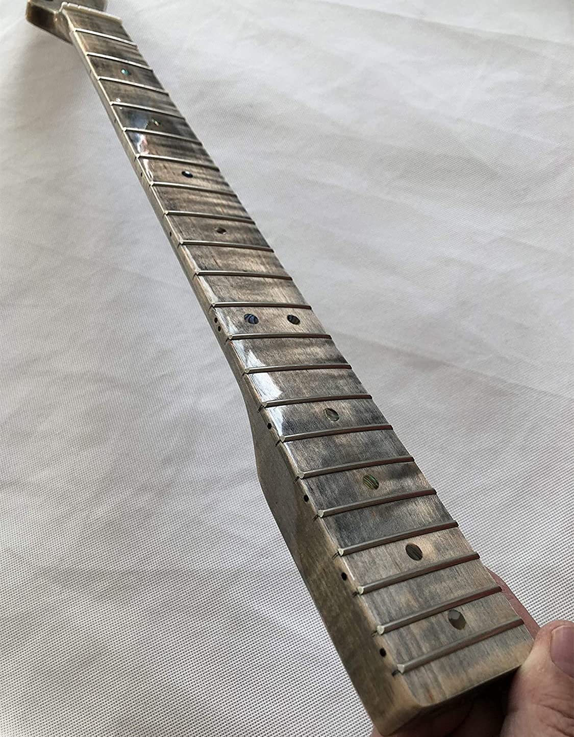 Premium Flame Maple Guitar Neck - 21 Frets, 25.5