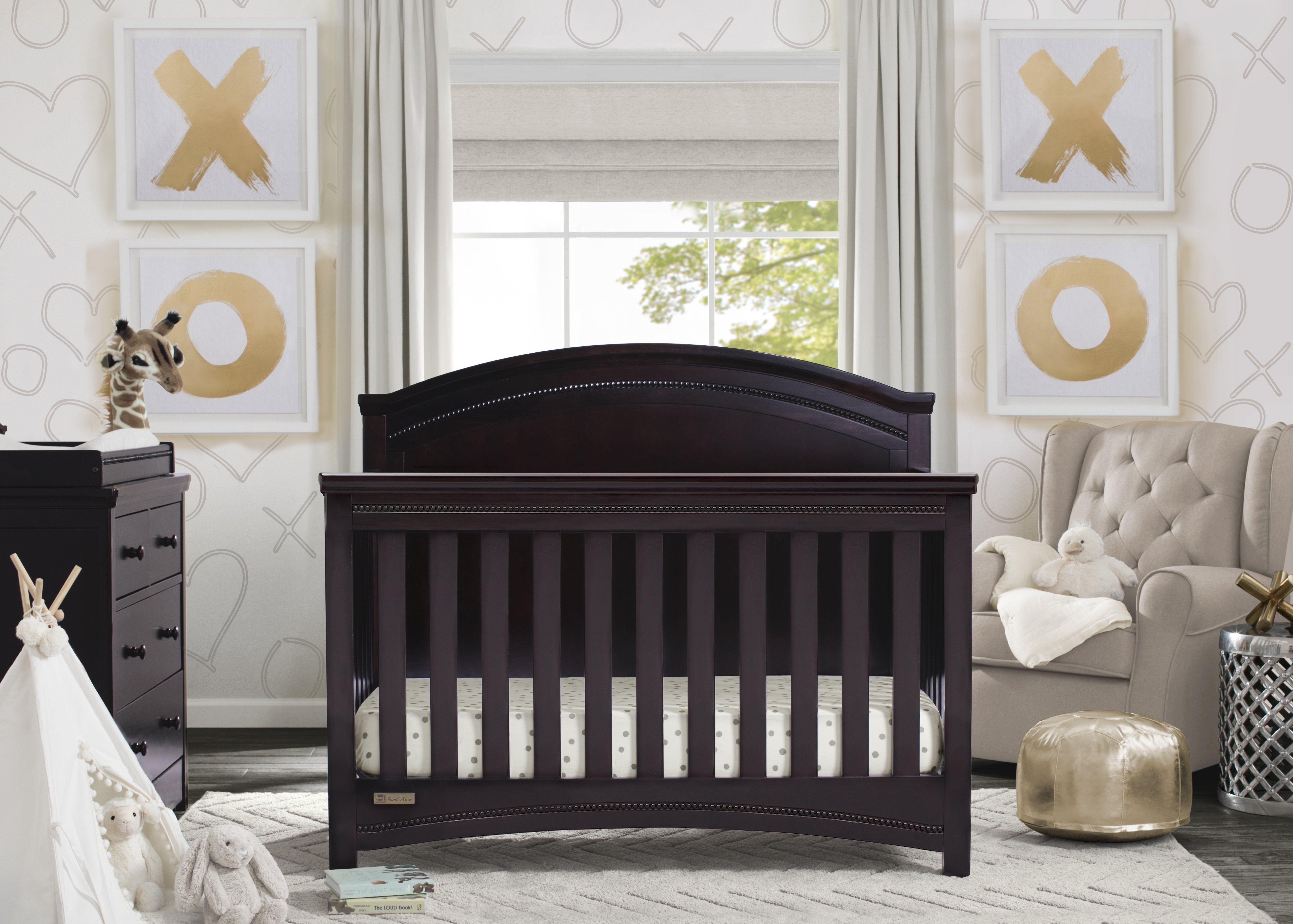 Emma 4-Drawer Baby Dresser with Changing Table Top - Nursery Storage Solution for Diapers, Clothes & Baby Essentials | Perfect for Newborns & Toddlers