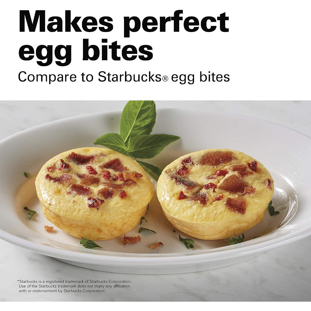 Hamilton Beach Egg Bites Maker 25505C - Electric Egg Cooker for Keto & Protein Bites - Perfect for Breakfast Meal Prep & Healthy Snacks