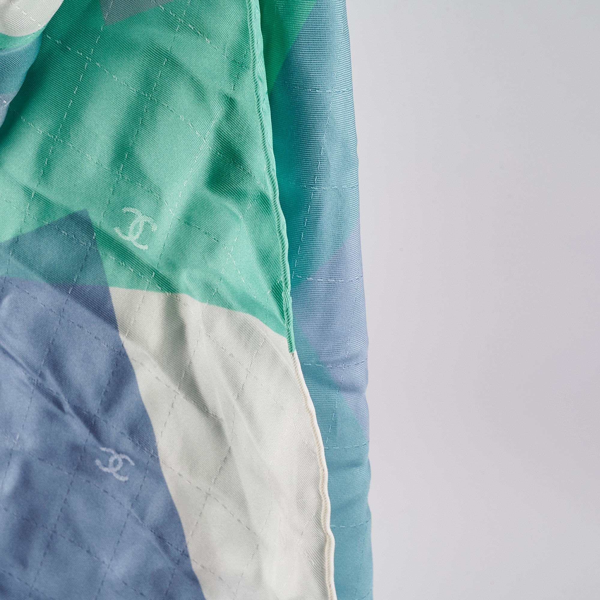 Chanel Multicolor CC Logo Silk Scarf for Women - Luxury Fashion Accessory for Outfits, Gifts & Special Occasions