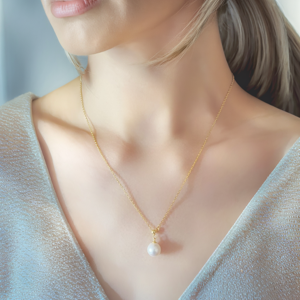 Elegant AAAA Pearl Pendant Necklace for Women - Perfect Gift for Birthday, Anniversary & Valentine's Day - Timeless Jewelry for Formal Events & Everyday Wear