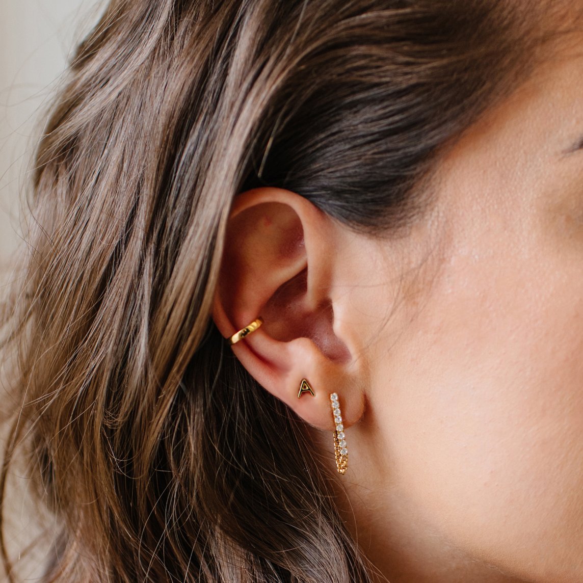 NOTABLE Single Stud Earrings for Women - Minimalist Gold & Silver Hoop Earrings - Perfect for Everyday Wear, Office & Casual Outfits