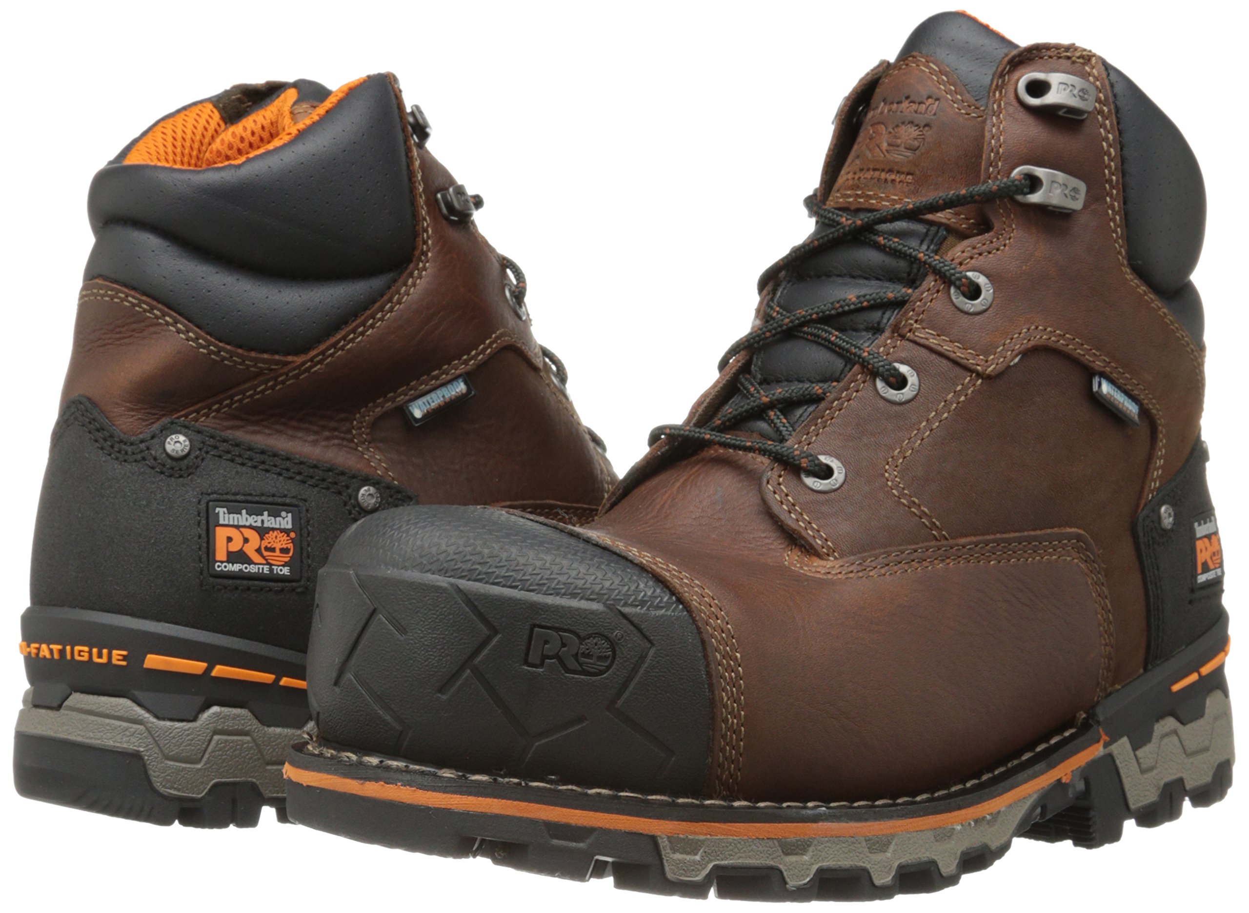 Timberland PRO Men's Boondock 6 Inch Composite Safety Toe Insulated Waterproof Work Boots - Durable Industrial Boots for Construction, Hiking & Outdoor Work