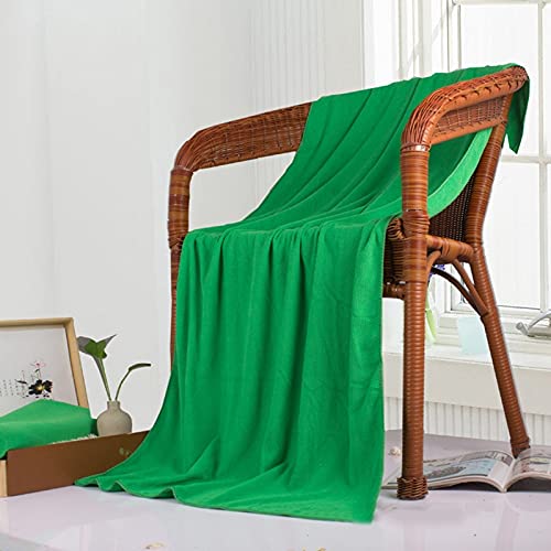 LSZA Luxury Microfiber Bath Towel 70x140cm - Super Absorbent, Quick-Drying, Extra Large & Ultra Soft Hotel-Grade Bath Towel for Spa, Pool, Beach, and Home Use (Green)