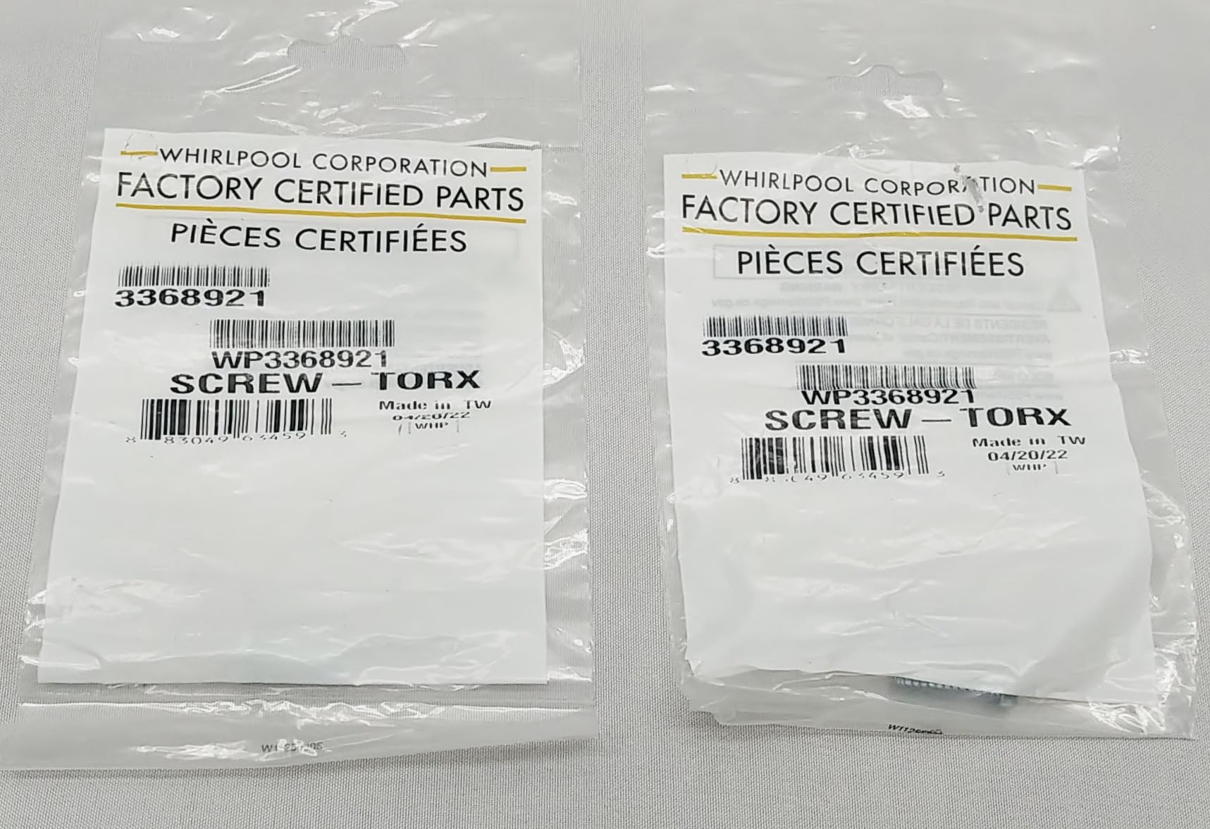 Genuine OEM Oven Range Stove Appliance Screw Set of 2 - 7/8