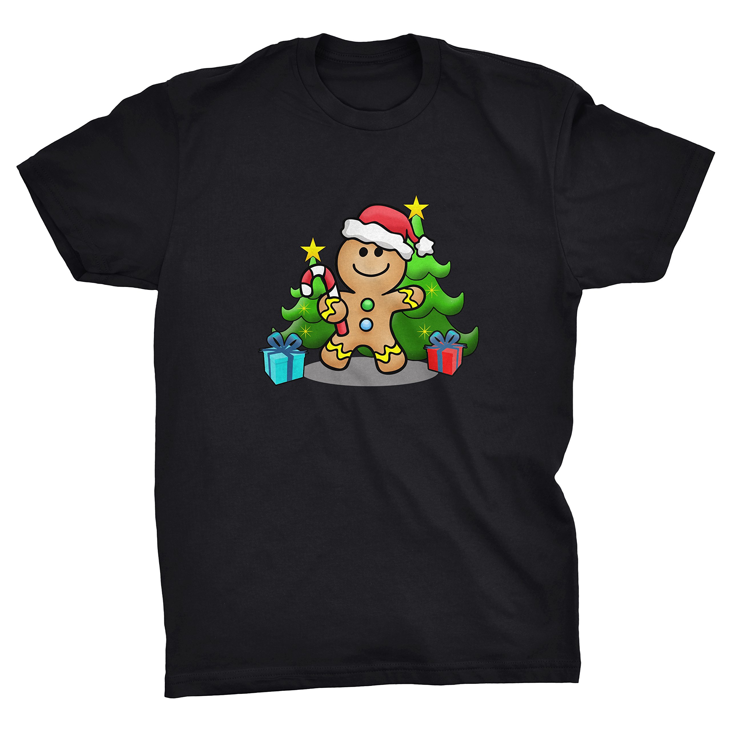 Pixelated Jetstream Christmas Gingerbread Man Graphic T-Shirt - Fun Holiday Gift for Men & Women - Perfect for Christmas Parties & Family Gatherings