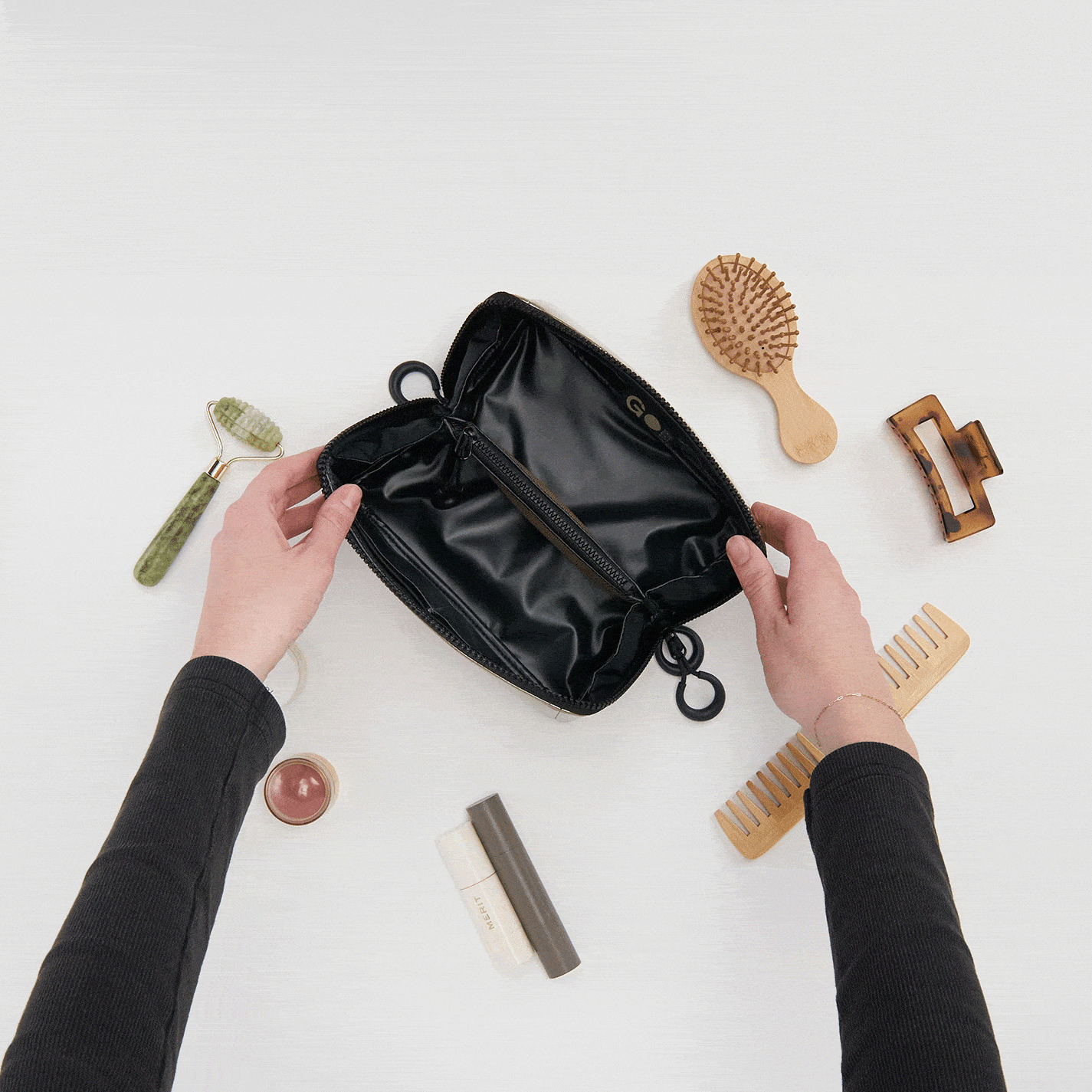 EverShine Nylon FULL GEAR Kit Small in Onyx - Perfect for Travel, Outdoor Adventures, and Everyday Carry