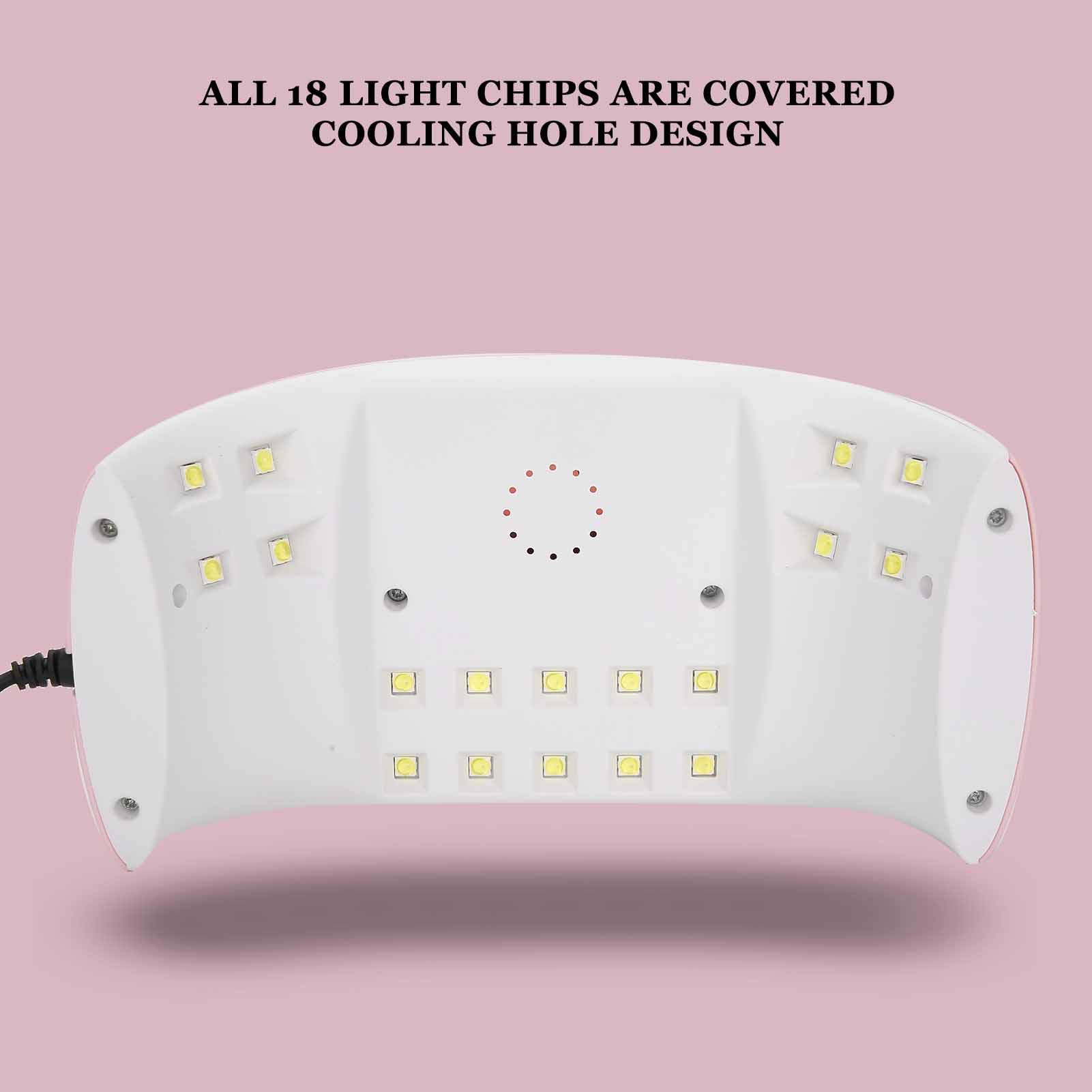 Professional 54W LED UV Nail Lamp for Gel Polish Curing - Fast Drying Salon & Home Manicure Kit for Nail Art, Acrylics & Pedicures (Perfect for DIY Nails, Beauty Salons & Gift Giving)