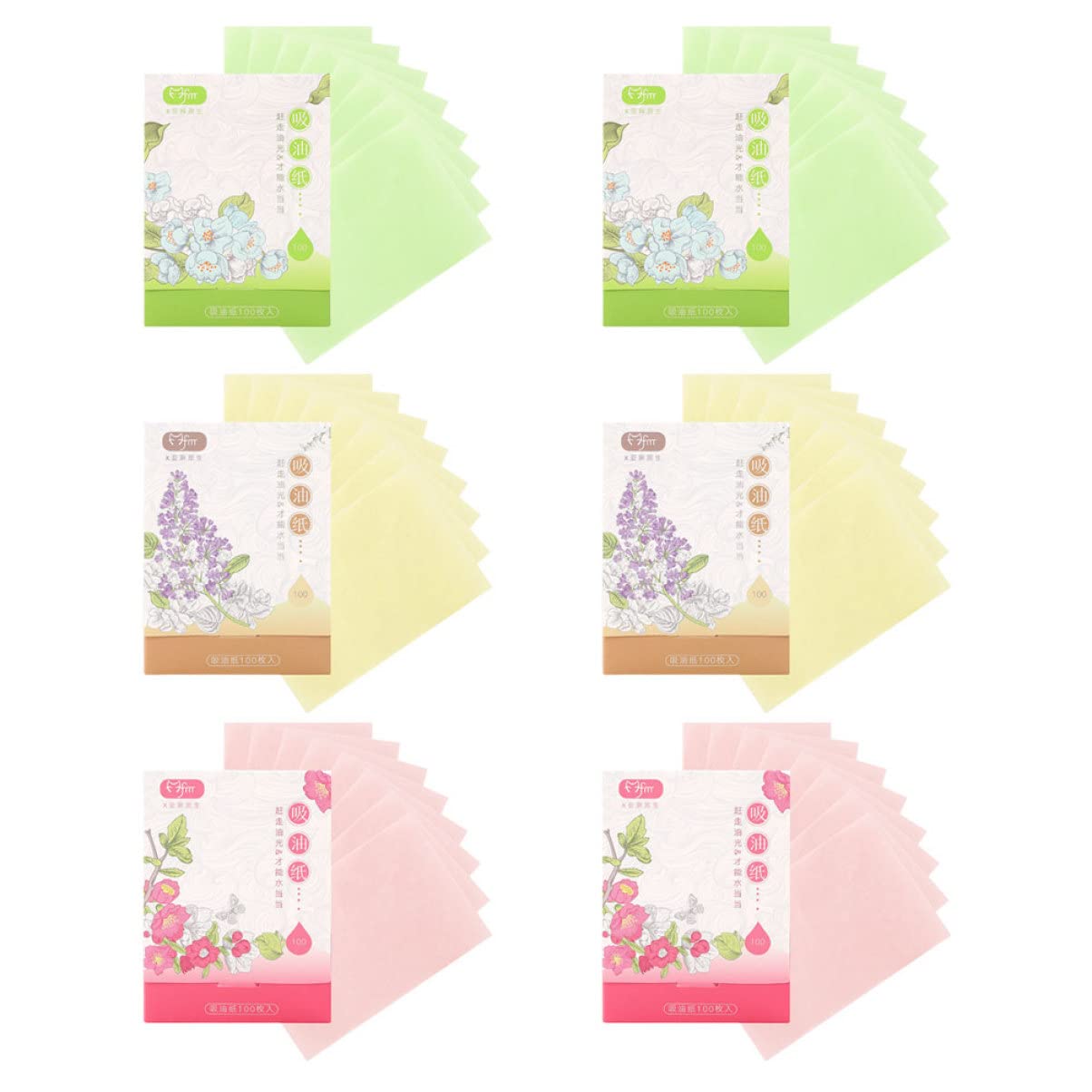 Oil Absorbing Sheets for Face - 100 Pack Blotting Papers for Oily Skin, Makeup & Shine Control - Portable Facial Oil Blotting Wipes for On-the-Go Use, Gym, Travel & Touch-Ups