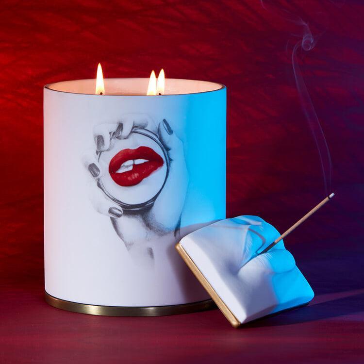 Oh Mon Dieu No.69 Scented Candle - 3 Wick Soy Wax Candle for Home Decor, Romantic Gifts & Relaxation - Long Lasting Fragrance for Bedroom, Bathroom & Living Room