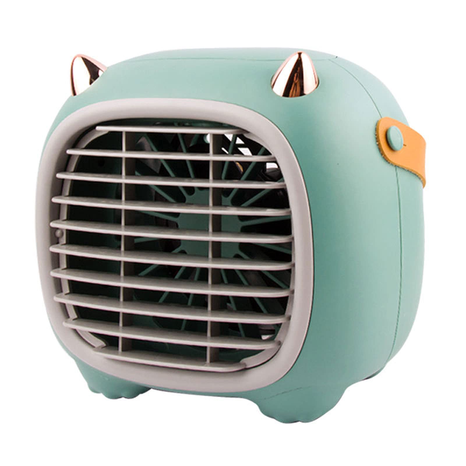SRHMYJJ Mini Evaporative Air Cooler - Portable Personal AC Unit with 3 Speed Settings, Humidifier & Desktop Cooling Fan for Office, Dorm, Car, Camping, Tent | Stay Cool Anywhere Indoors & Outdoors