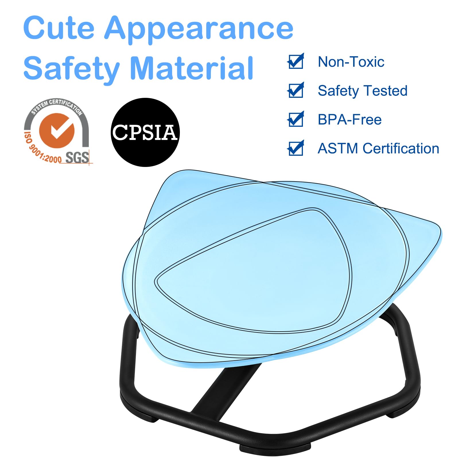 Spinning Sensory Chair for Kids - ADHD & Autism Therapy Tool, Captain America Inspired Sensory Toy for Play & Relaxation - Perfect for Home, Classroom & Sensory Rooms