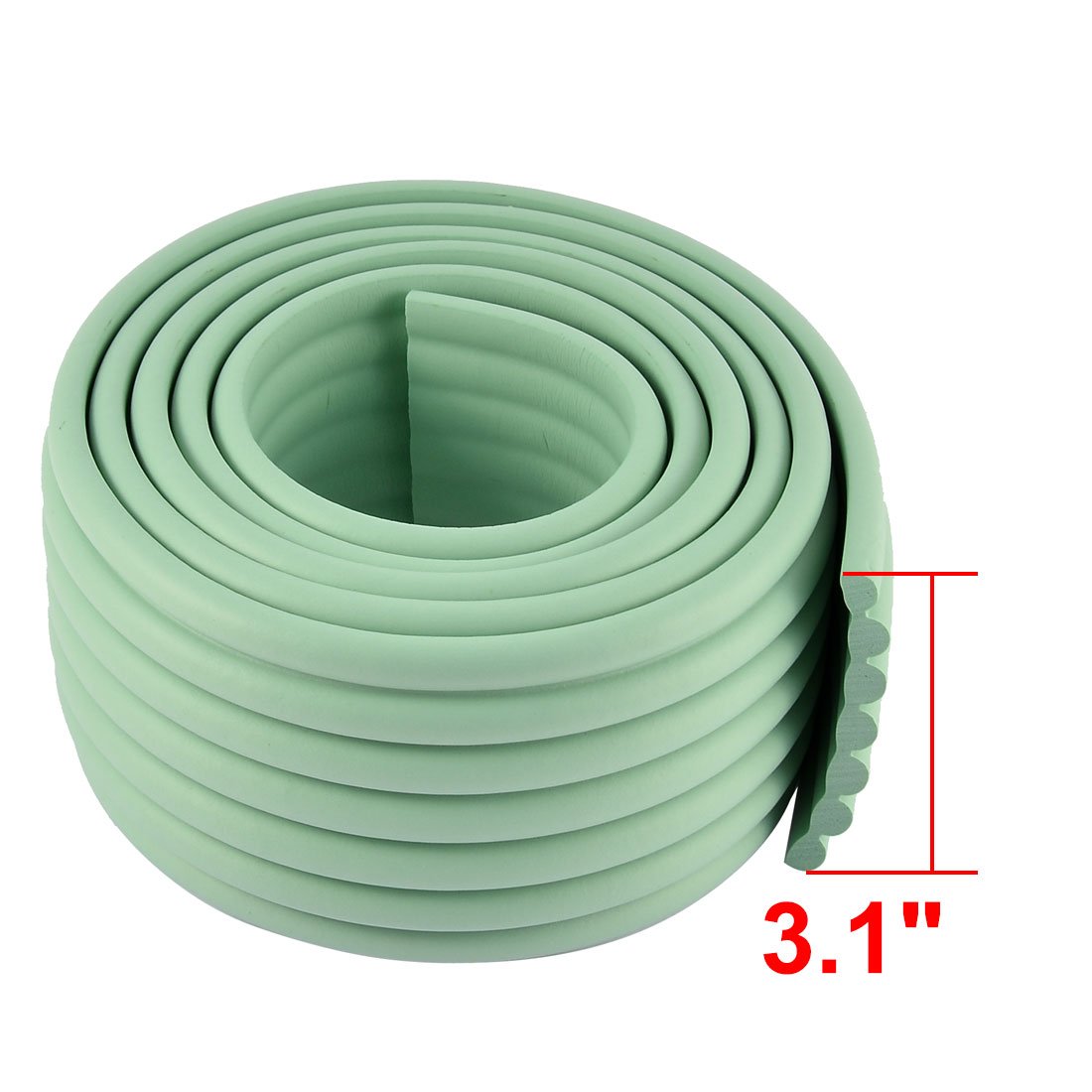 uxcell Table Desk Edge Corner Cushion Guard Protector Bumper - Soft Rubber Safety Bumpers for Furniture, Baby Proofing, and Home Office Protection (4 Pack) - Perfect for Childproofing Sharp Corners and Preventing Injuries