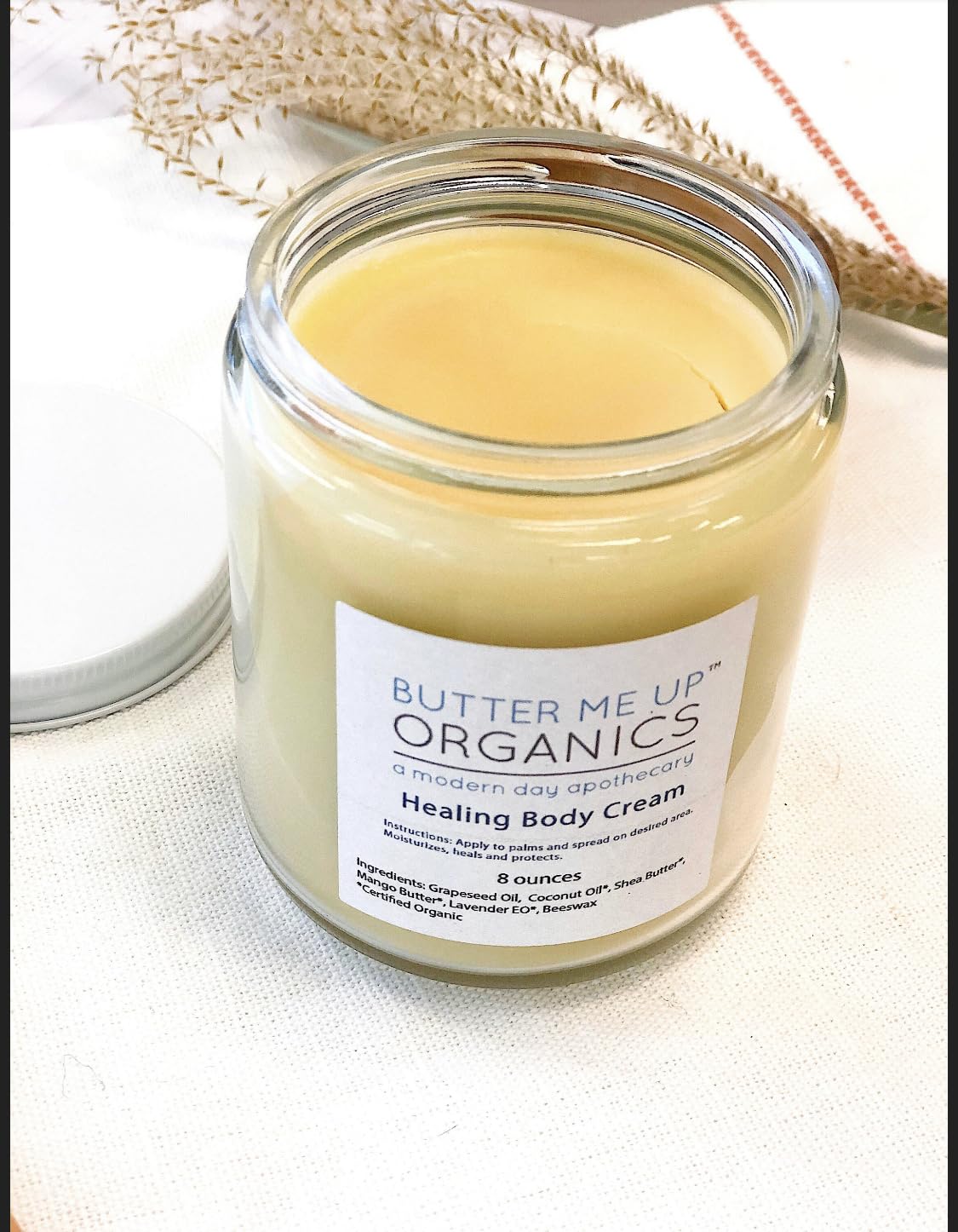 Organic Body Cream for Dry Skin - Hydrating & Nourishing Moisturizer with Shea Butter & Coconut Oil - Perfect for Daily Use & Nighttime Skincare Routine