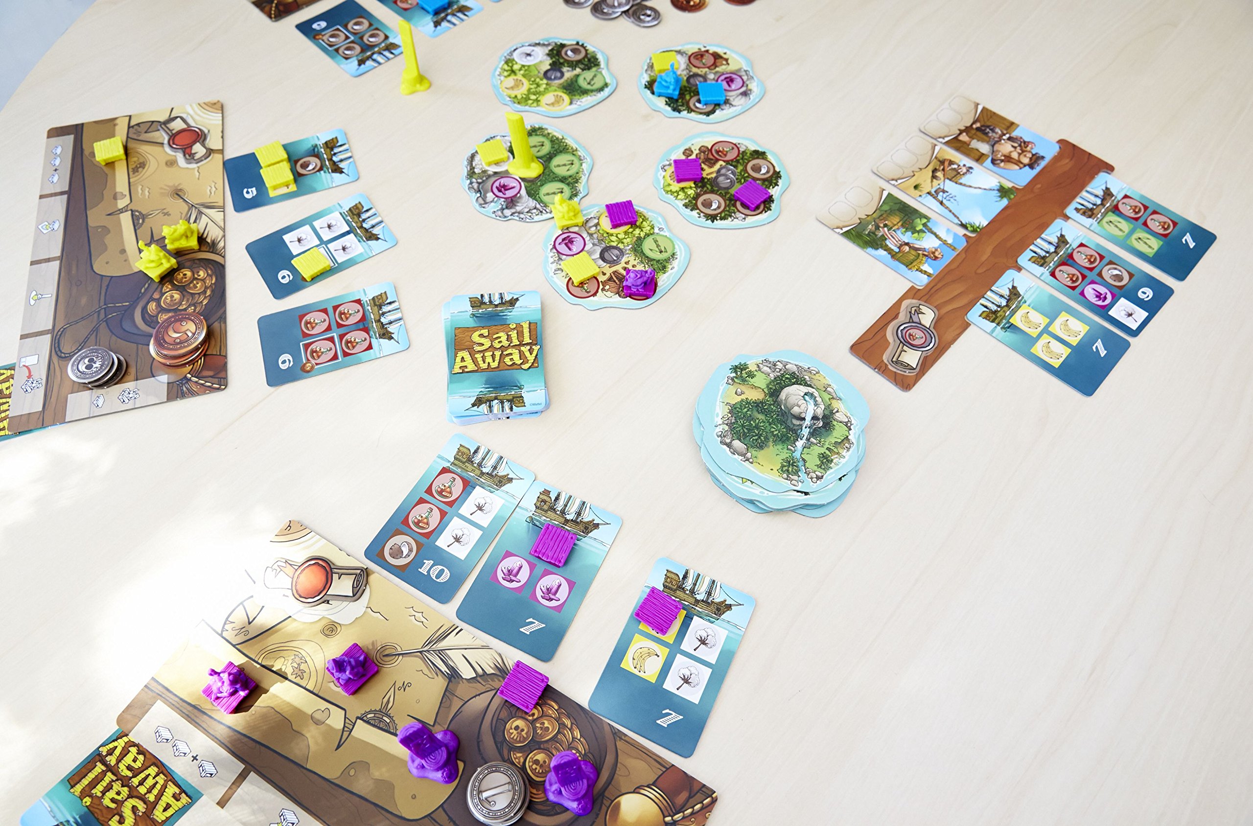 Mattel Games Sail Away Strategy Board Game - Fun Family Board Game for Kids & Adults - Perfect for Game Nights, Parties & Travel