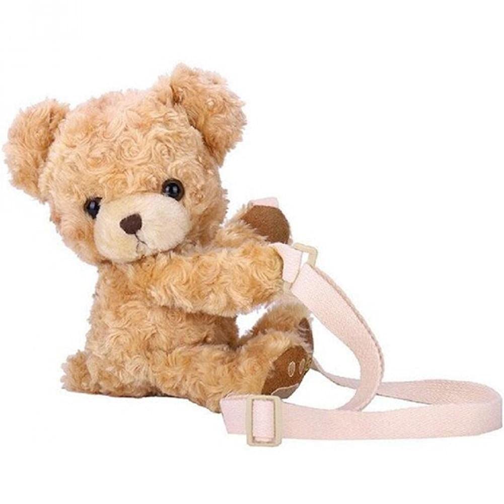 Cute Teddy Bear Crossbody Bag for Women & Girls - Plush Stuffed Coin Purse with Adjustable Strap - Perfect for School, Travel, and Everyday Use