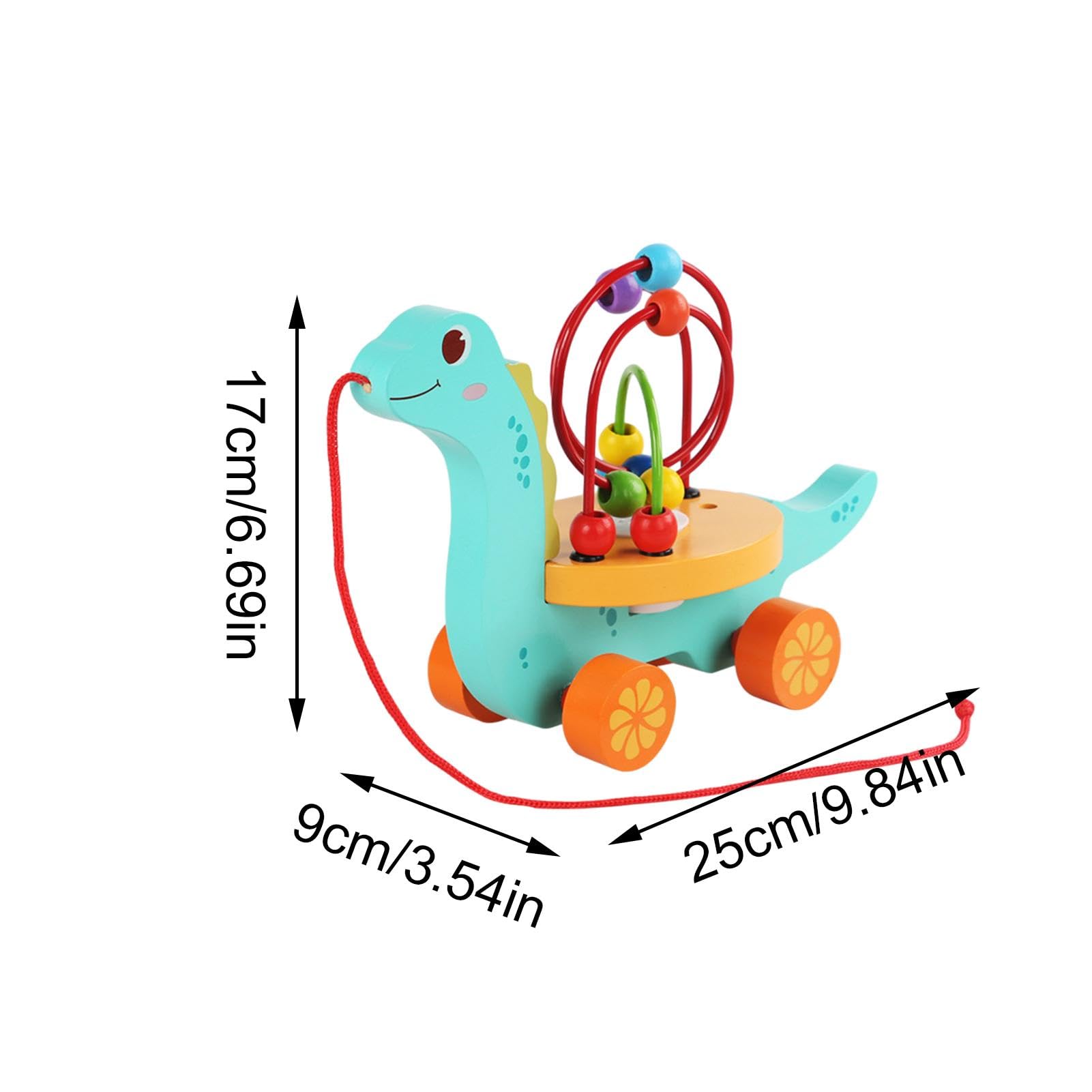 Bead Maze for Kids - Musical Animal Roller Coaster Toy with Lights & Sounds | Battery Powered Educational Toy for Toddlers 1-3 Years | Perfect for Home, Kindergarten & Nursery Classrooms | Fun Learning Activity for Fine Motor Skills Development