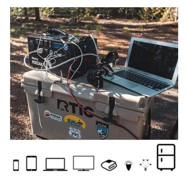 Inergy APEX Bronze Solar Storm Kit with Rigid Solar Panels - Portable Power for Camping, RV, and Emergency Backup