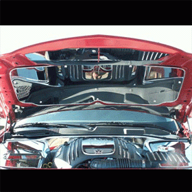 Polished Lower Hood Cowl for 2005-2010 Dodge Charger, Chrysler 300C & Magnum - Compatible with 3.5L V6 & 5.7L Hemi Engines | Premium Car Accessory for Enhanced Style & Protection