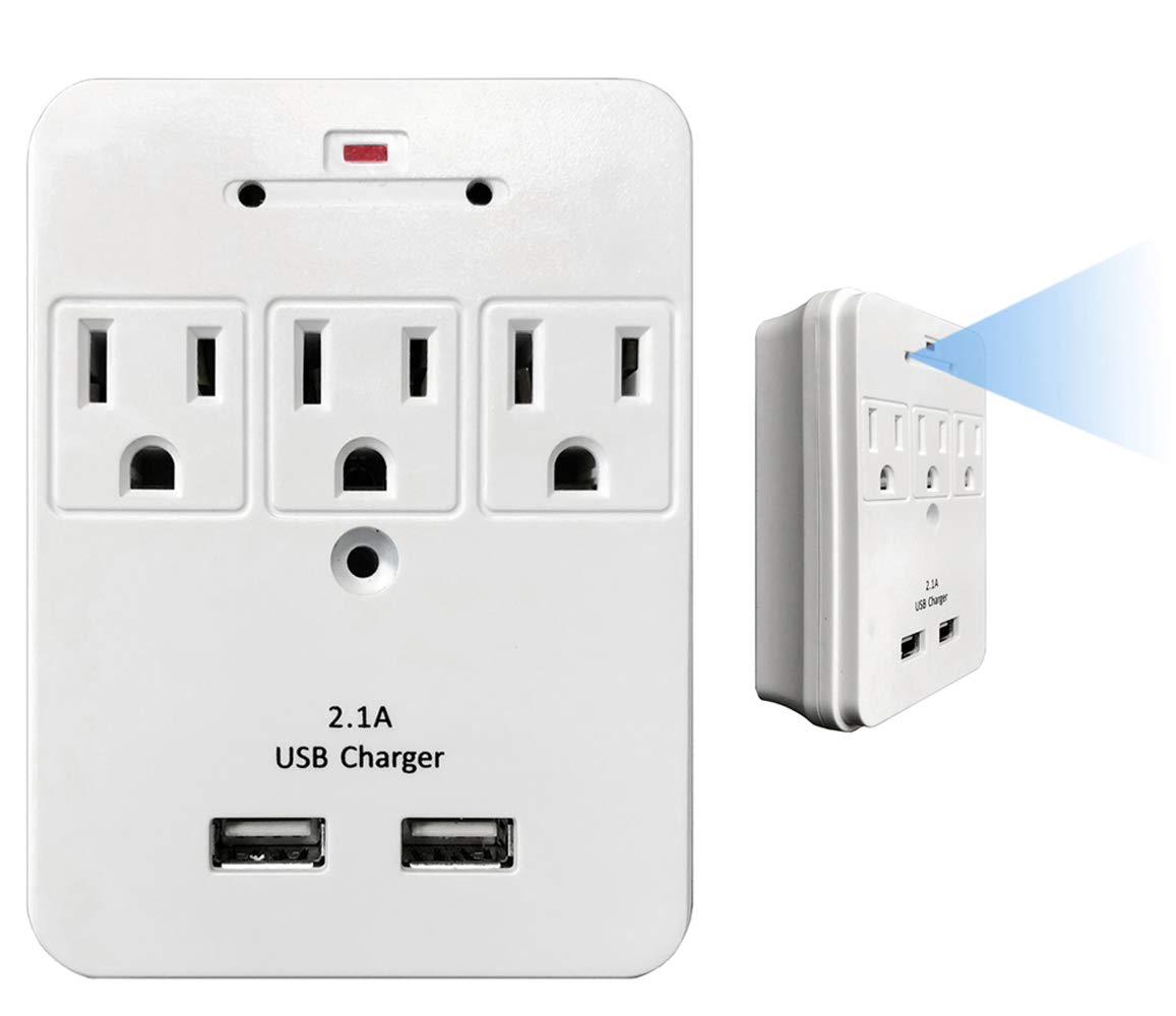 WF-113 WiFi Hidden Camera in AC Outlet - Wireless Spy Camera with Night Vision, Motion Detection & Remote Viewing | Dual USB Charger for Home Security & Office Monitoring | Discreet Surveillance for Baby Monitoring, Pet Watching & Property Protection