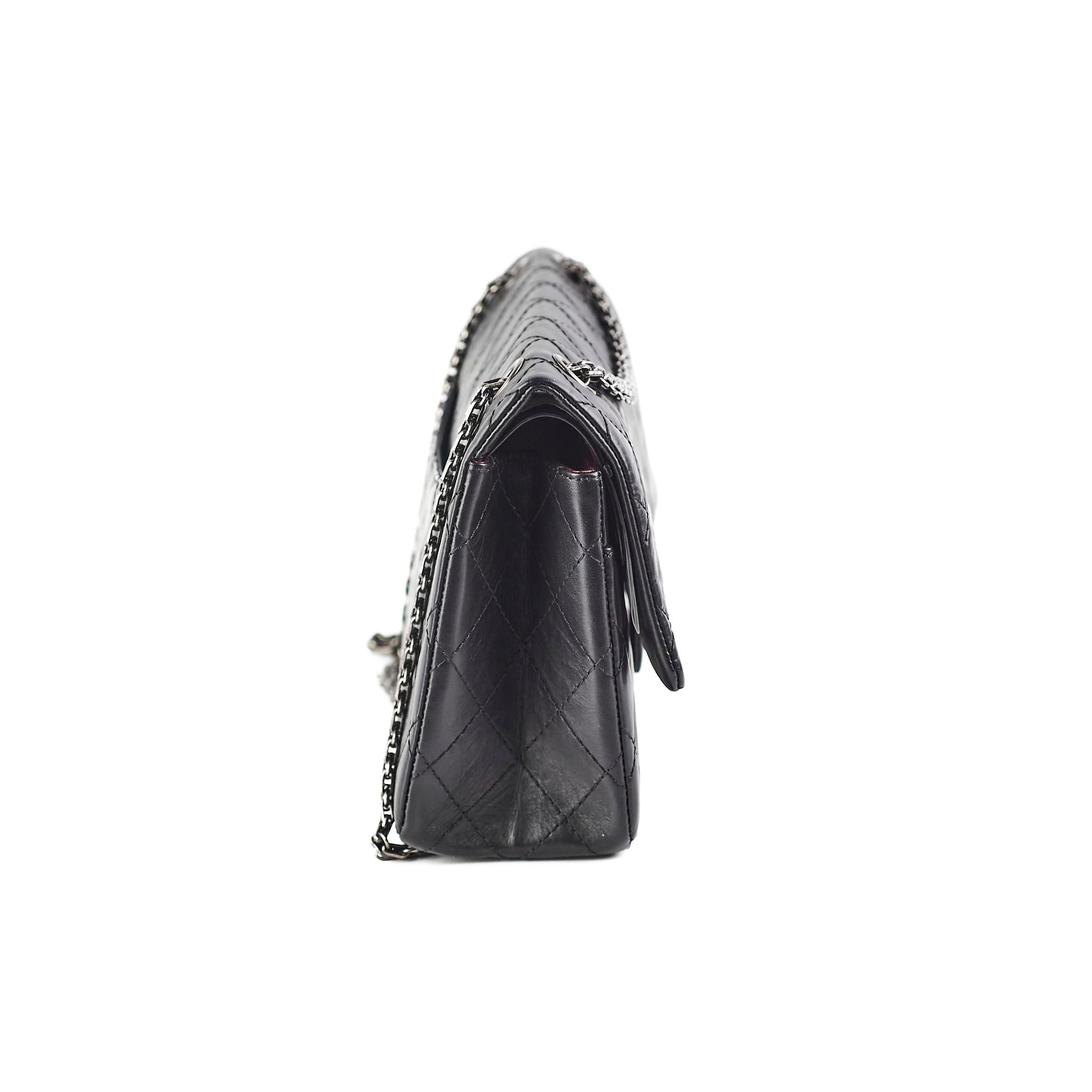 Chanel Reissue 226 Black Calfskin Leather Handbag - Series 18 Luxury Shoulder Bag for Women | Perfect for Work, Evening Events & Fashion Outings