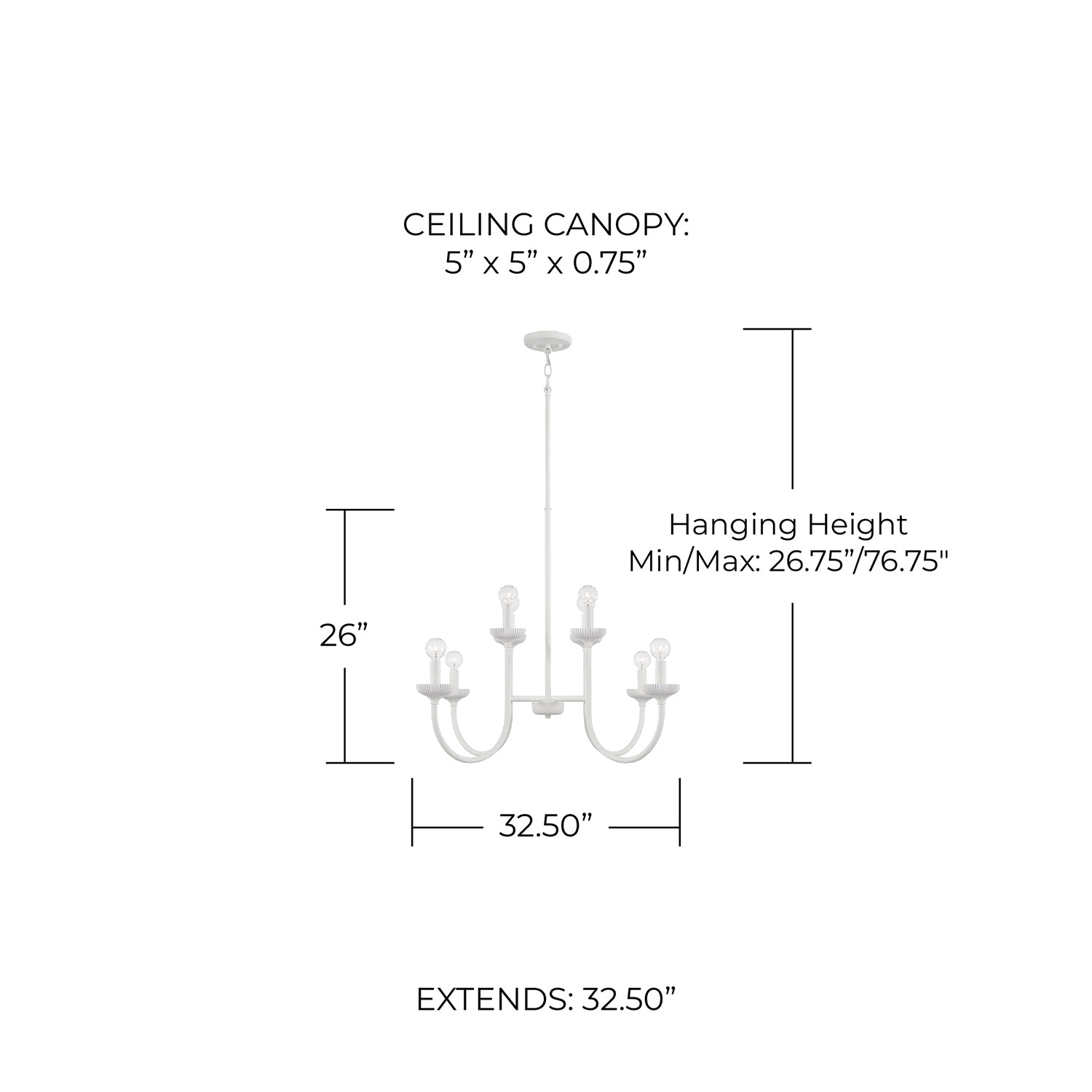 Alexis Chandelier - Elegant Crystal Ceiling Light Fixture for Dining Room, Living Room & Bedroom | Modern Home Decor Lighting