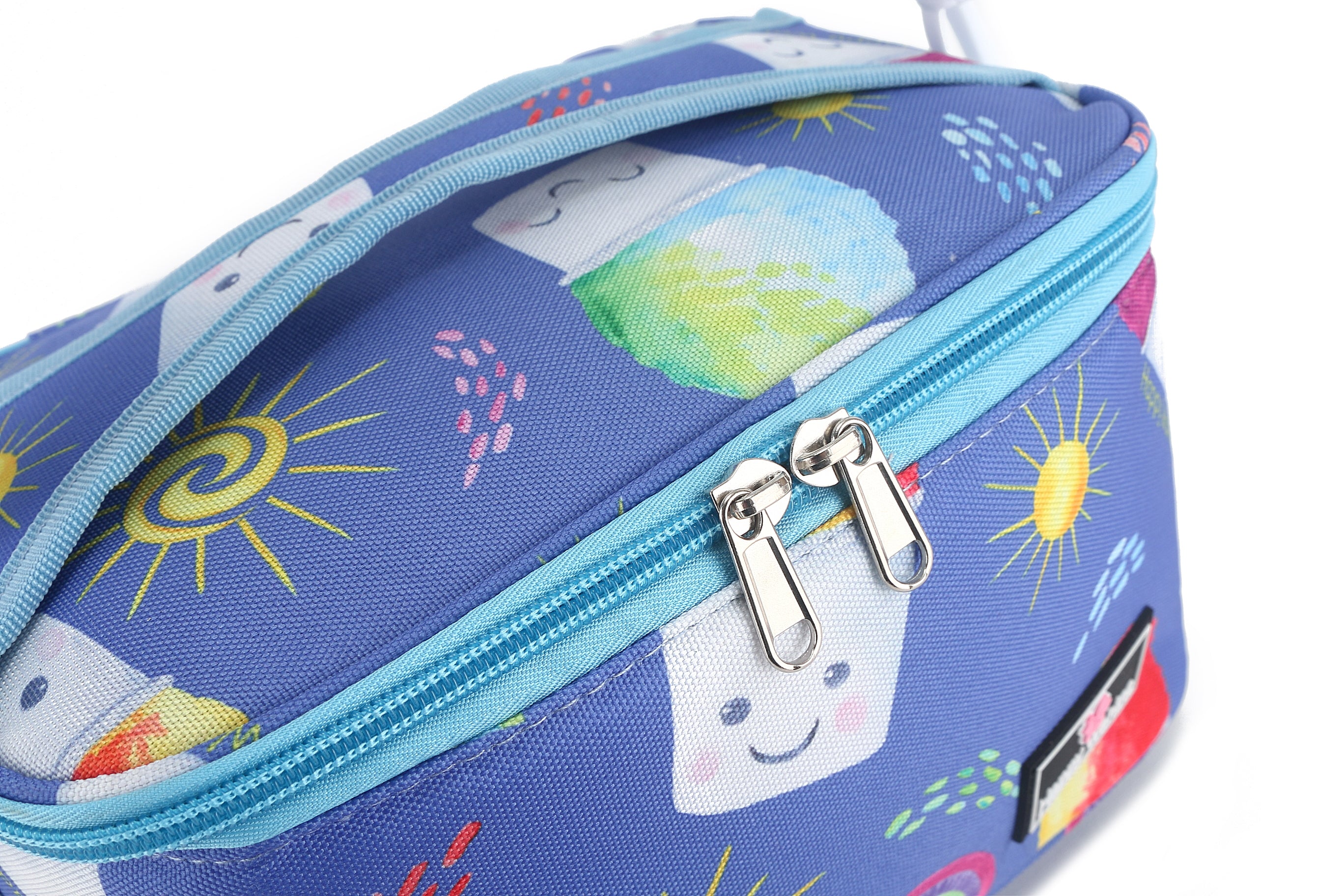 Premium Small Cooler Tote Bag - Light Blue Insulated Picnic & Beach Accessory for Shaved Ice, Drinks & Outdoor Adventures