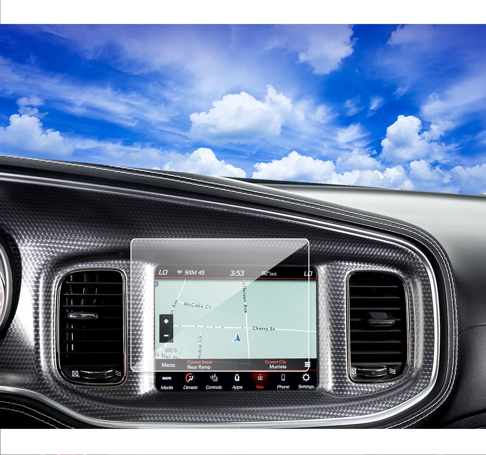 **XXCIWP 2022 Dodge Charger Screen Protector | 8.4-Inch Uconnect Tempered Glass | Compatible with Dodge Charger 2011-2023 & Scat Pack | Anti-Scratch & HD Clarity | Perfect for Daily Driving & Road Trips**