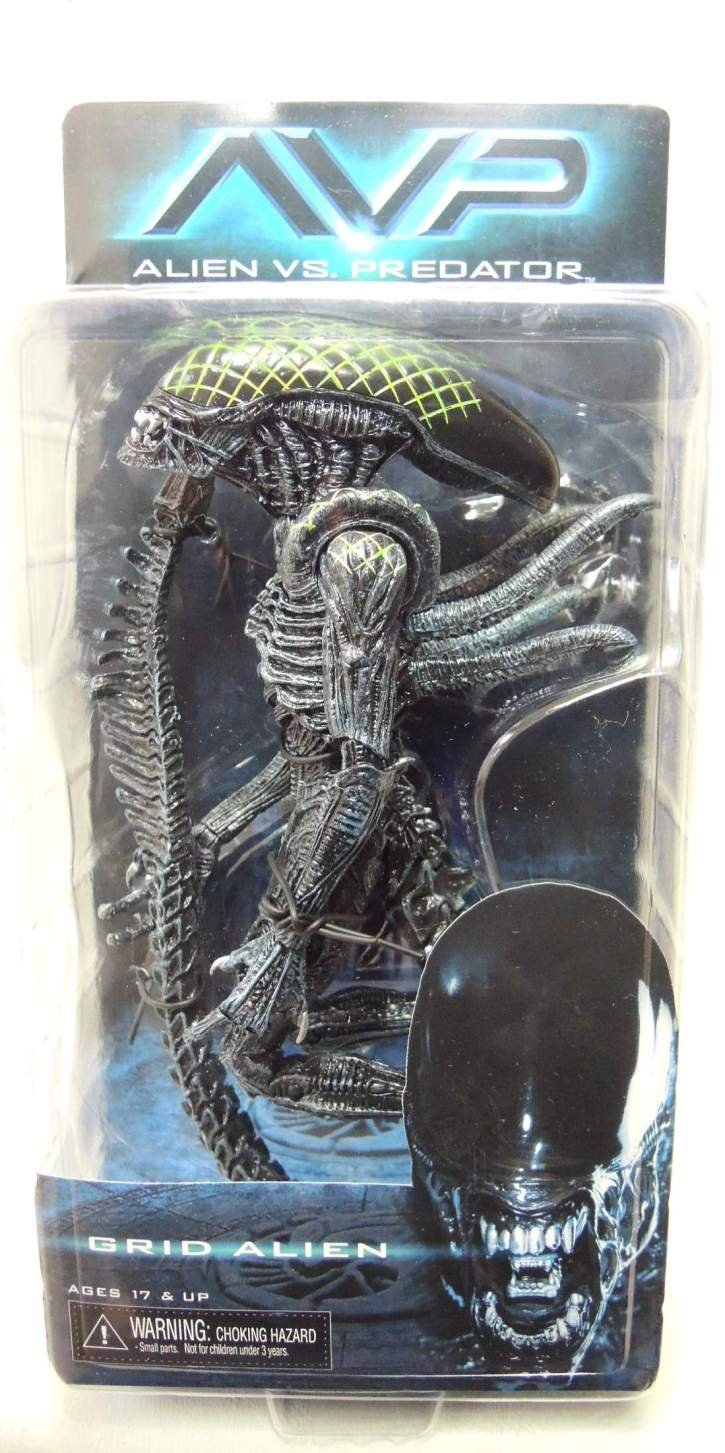 NECA Aliens Series 7 AvP Grid 7-Inch Scale Action Figure - Collectible Alien vs Predator Movie Character Toy for Display & Role Play