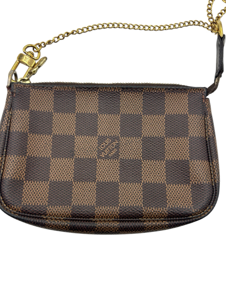 Authentic Louis Vuitton Mini Pochette Accessories Bag - Luxury Crossbody Clutch for Women, Perfect for Parties, Travel & Everyday Use
