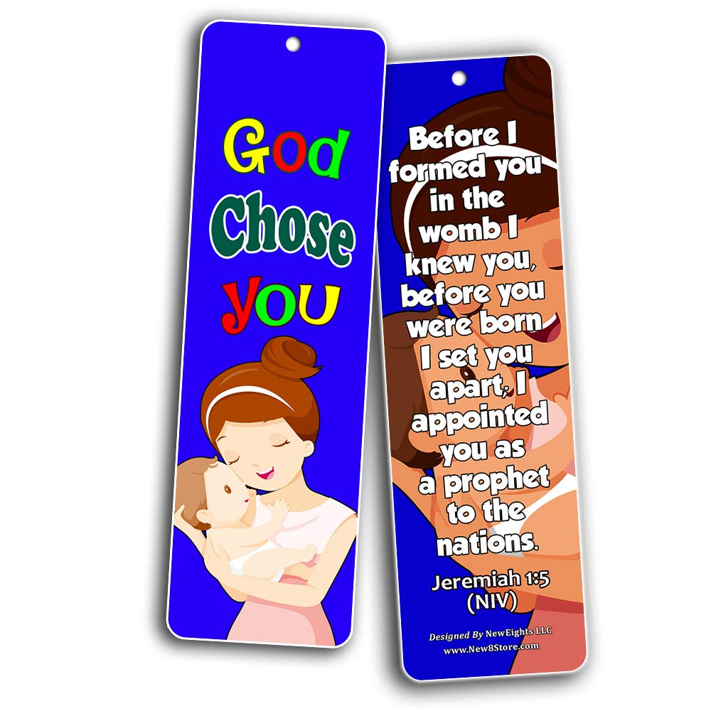 Children of God Bible Verse Bookmarks (12-Pack) - Inspirational Scripture Cards with Easy-to-Memorize Bible Verses for Kids - Perfect for Sunday School, Bible Study & Gift Giving