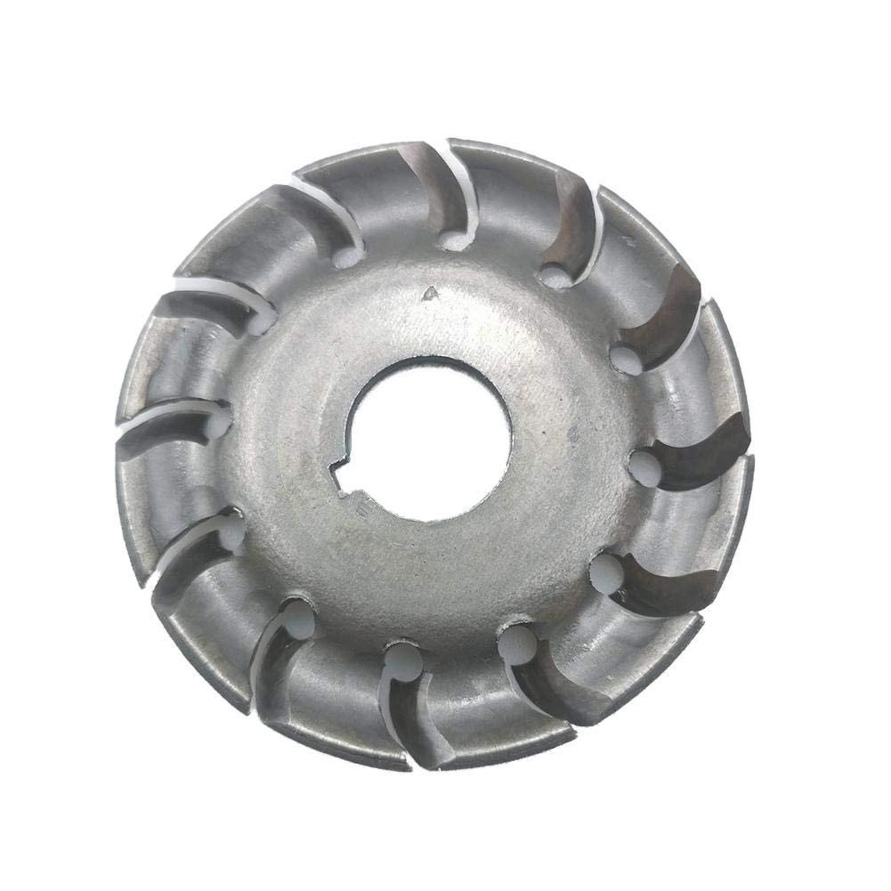 12-Teeth 16MM Hole Forming Polishing Disc 65MM Angle Grinder Disc with Protective Cover - Wood Carving & Milling Accessories (90mm) - Perfect for DIY Woodworking, Metal Polishing & Surface Grinding Projects