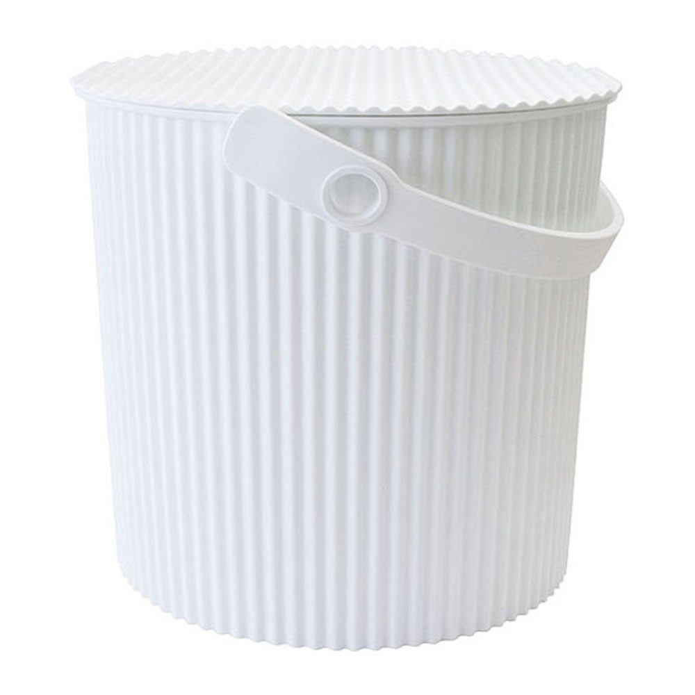 HACHIMAN KASEI 20L White OmnioUtil Storage Bin - Multi-Purpose Garden & Home Organization Container for Outdoor, Garage, and Closet Storage