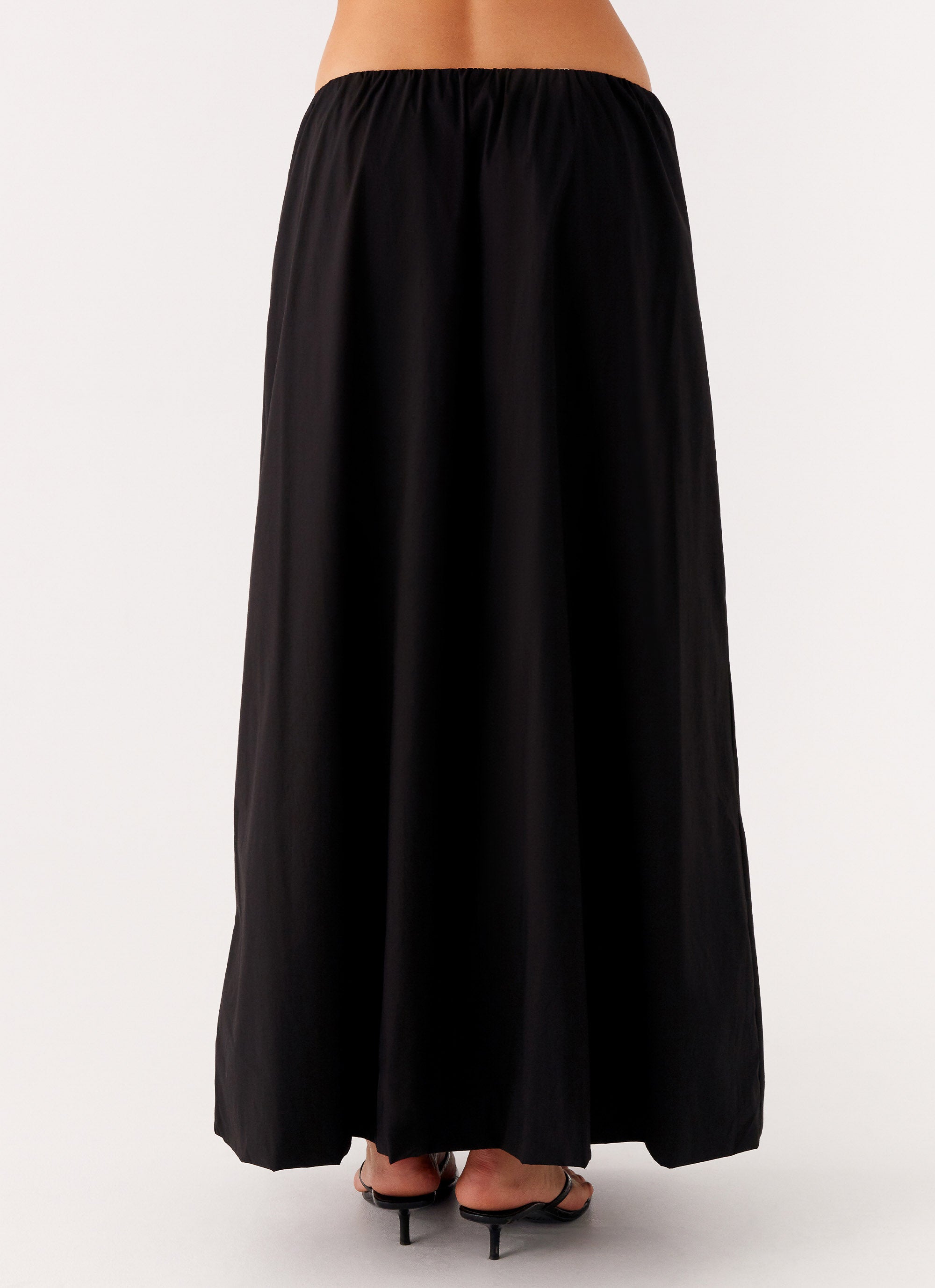 Cheryl Maxi Skirt for Women - Elegant Black Flowy Long Skirt | Perfect for Summer, Beach, Parties & Casual Outings