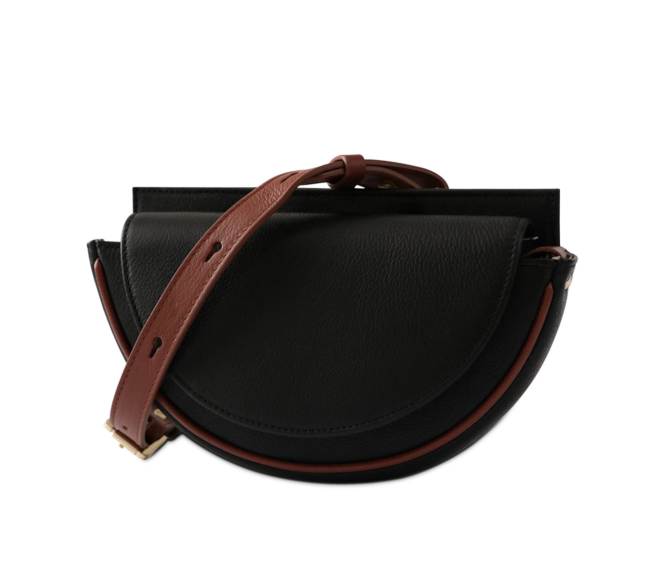 Premium Leather Crescent Belt Bag - Stylish Crossbody Fanny Pack for Women & Men - Perfect for Travel, Hiking, and Everyday Use