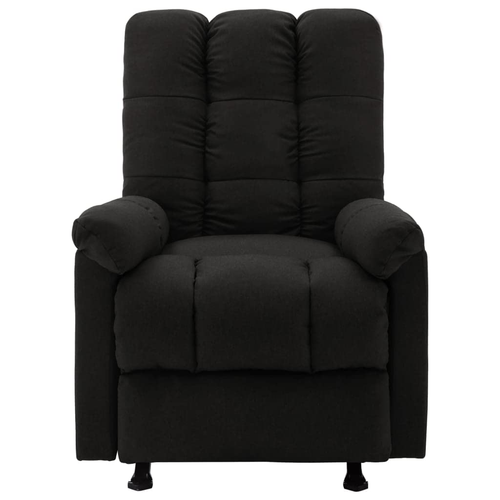 CHARMMA Heated Massage Recliner Chair with Vibration & Rocking Function - Ergonomic Lounge Chair for Living Room with Side Pockets, 28.1 x 38 x 39.6 Inches, Black - Perfect for Relaxation, Home Theater & Pain Relief