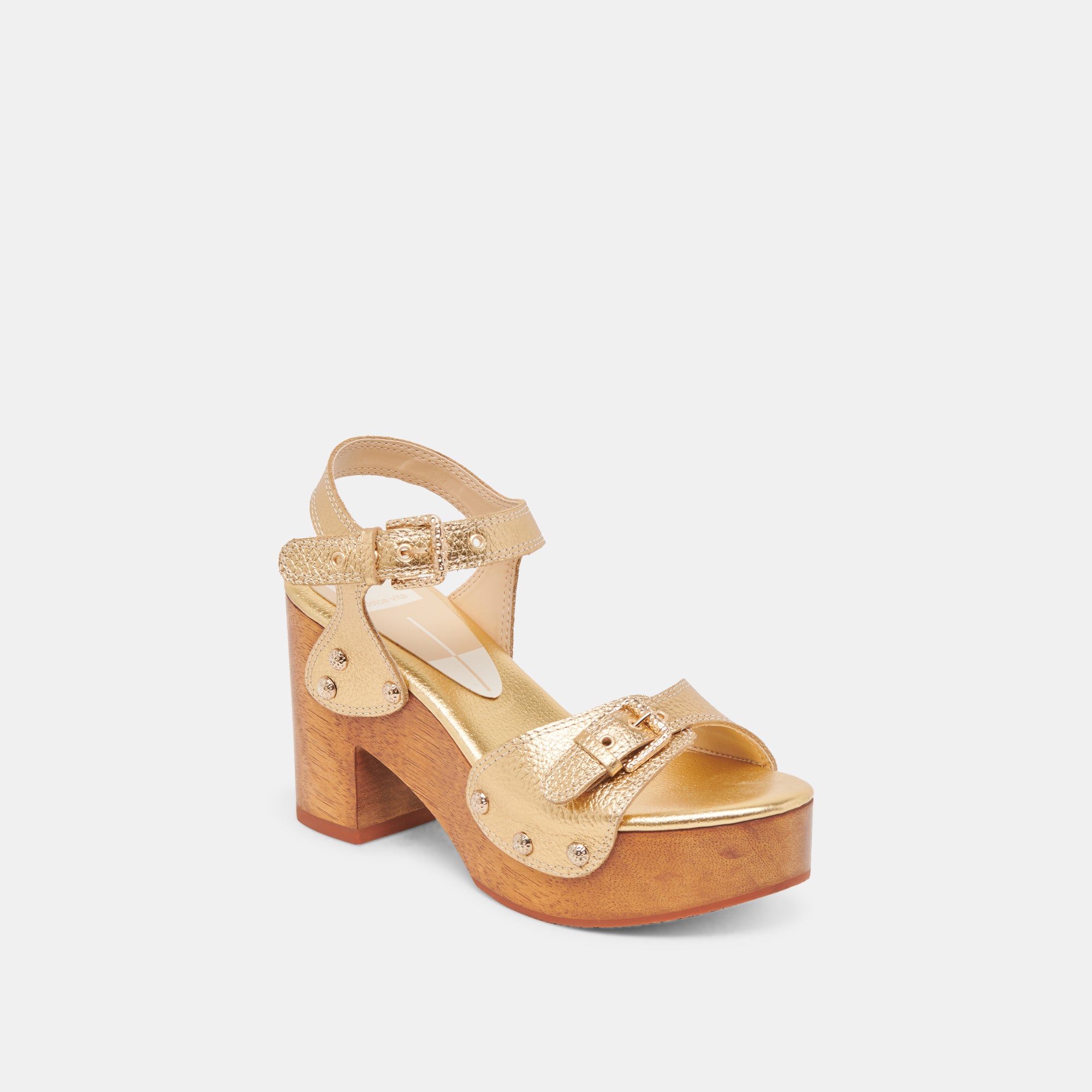 YANDY Women's Gold Leather High Heels - Elegant Stiletto Pumps for Parties, Weddings & Evening Events