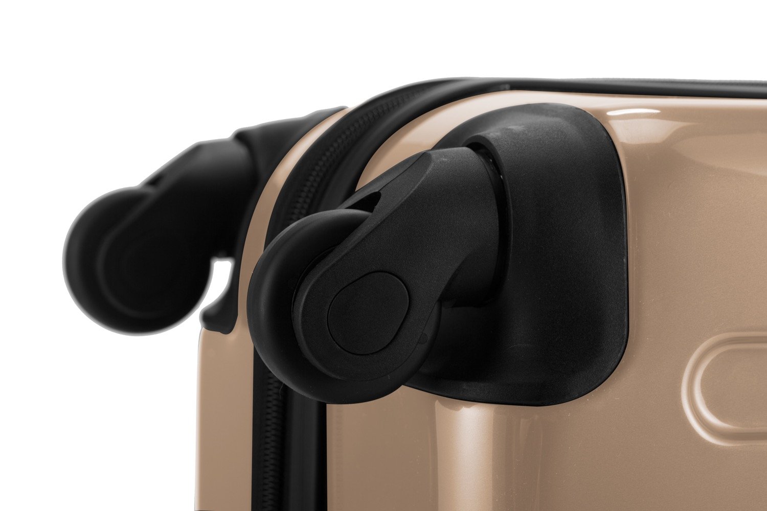 Premium Hand Luggage Carry-On Suitcase 65cm Champagne Color - Ideal for Business Travel & Weekend Getaways