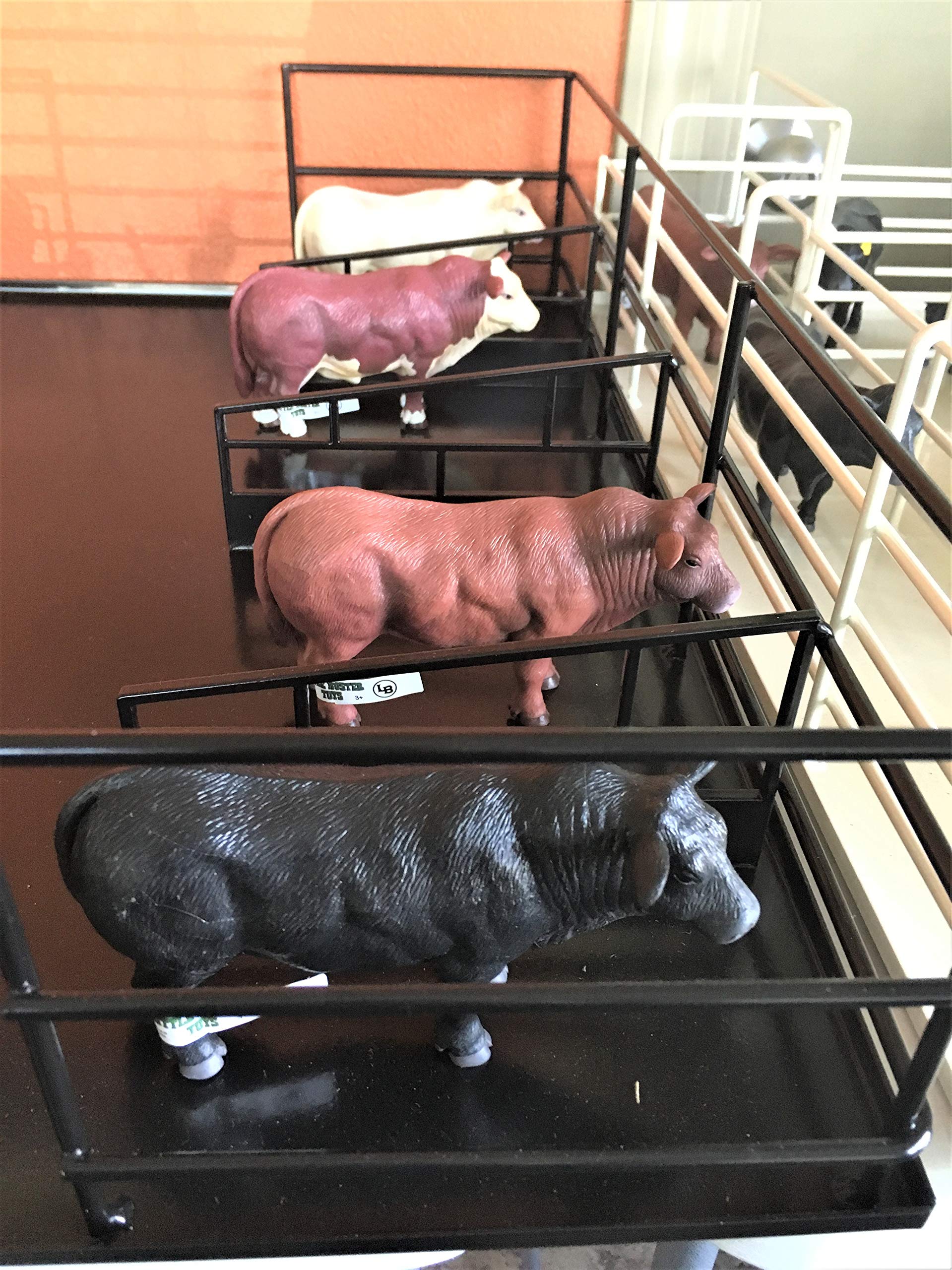 Little Buster Toys Angus Bull - Realistic 1/16 Scale Black Angus Bull Farm Animal Figure for Kids, Collectors & Farm Diorama Scenes