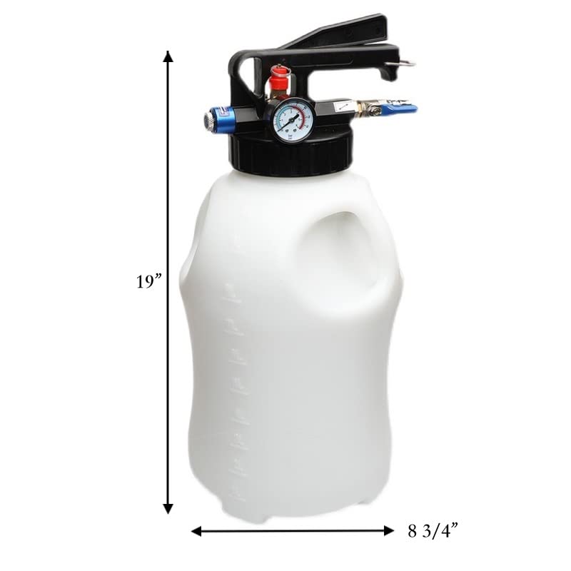 10L Pneumatic Transmission Fluid Pump Kit - Portable ATF Extractor & Dispenser with 15pc Adapters for Gearbox Oil Transfer - Ideal for Auto Shops, DIY Car Maintenance & Quick Fluid Refills