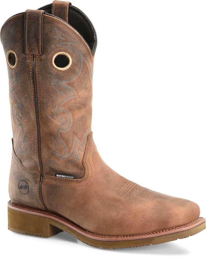 DOUBLE-H Roy Comp Toe Men's Work Boots - Steel Toe, Slip Resistant, Waterproof Safety Shoes for Construction & Industrial Work - Durable & Comfortable for Long Shifts
