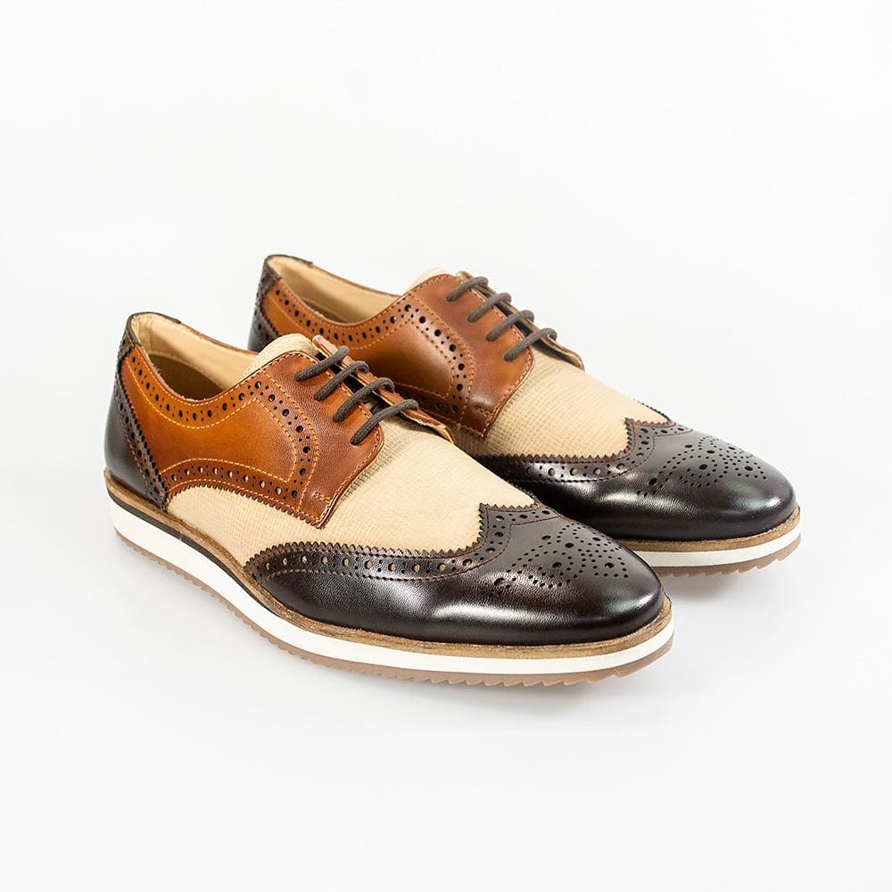 Cavani Mandu Brown Tan Men's Casual Shoes - Comfortable & Stylish Footwear for Everyday Wear, Office, and Outdoor Activities