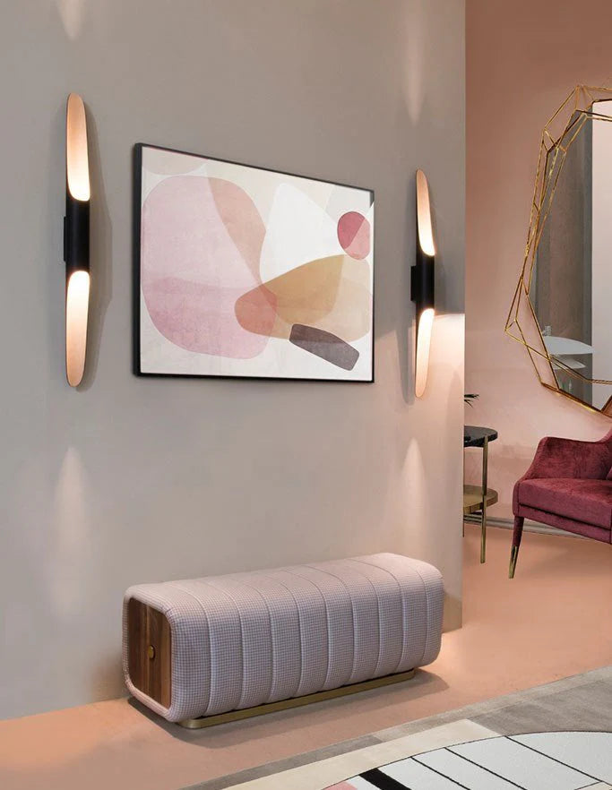 Coltrane Modern LED Wall Lamp - Dimmable Bedroom Sconce Light Fixture for Living Room, Hallway & Office Decor